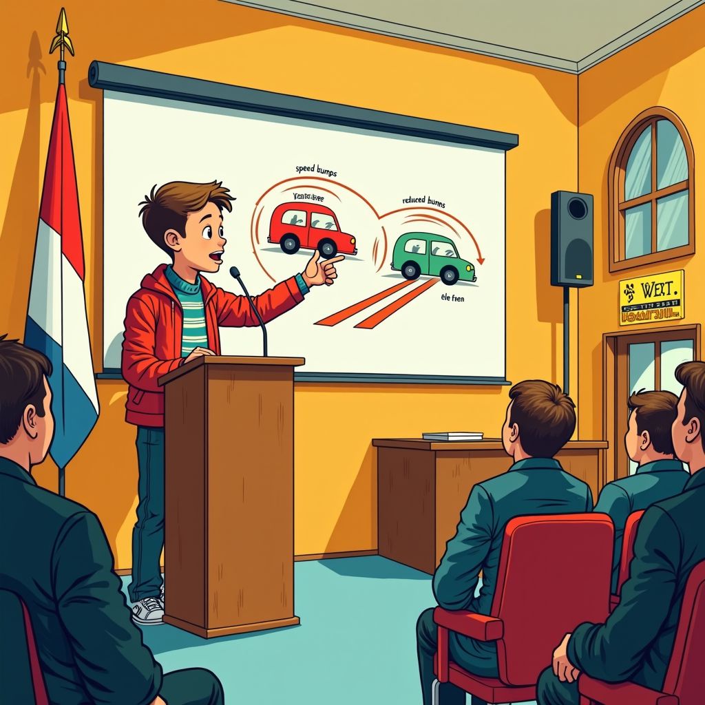 De 8-jarige Finn verandert Weert met één toespraak over verkeersveiligheid