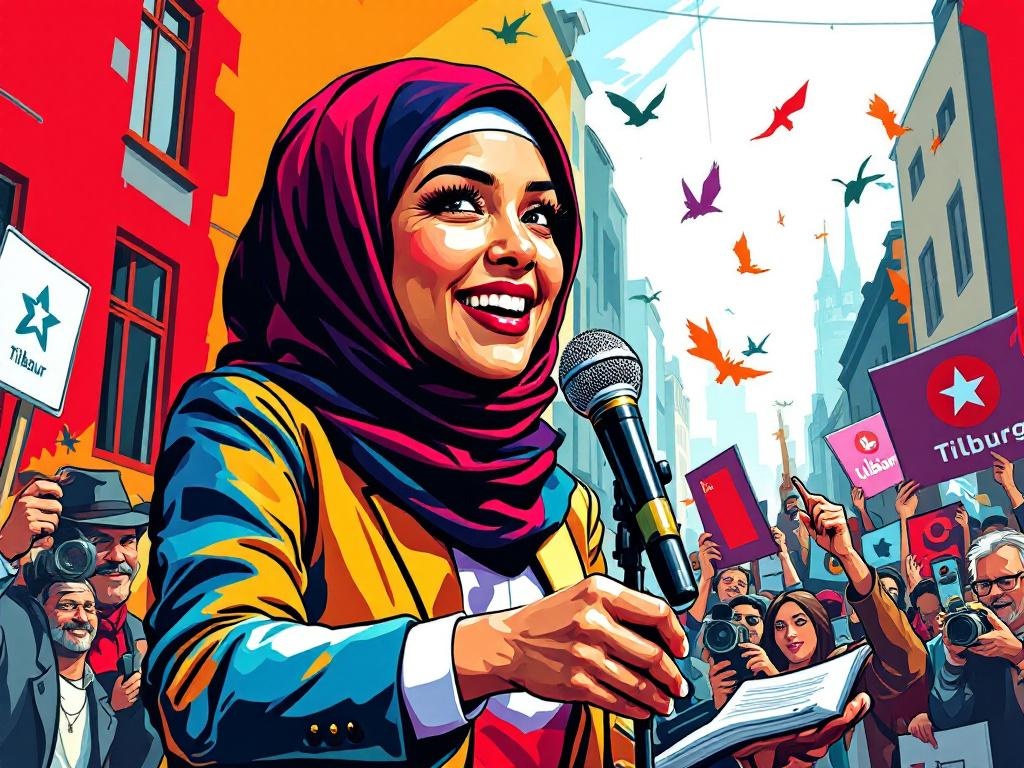 Esmah Lahlah solliciteerde tijdens verkiezingscampagne naar burgemeesterschap Tilburg