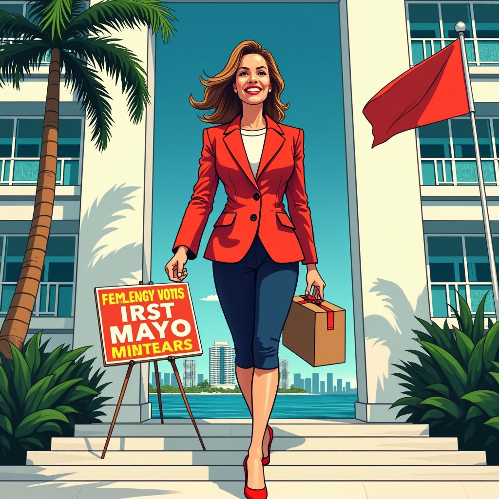 Eileen Higgins wordt de eerste vrouwelijke burgemeester van Miami in 28 jaar